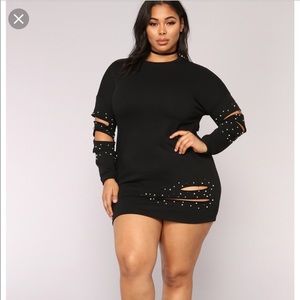 Fashion Nova Curve Need You Sweatshirt Dress